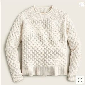J.Crew 100% cashmere honeycomb sweater